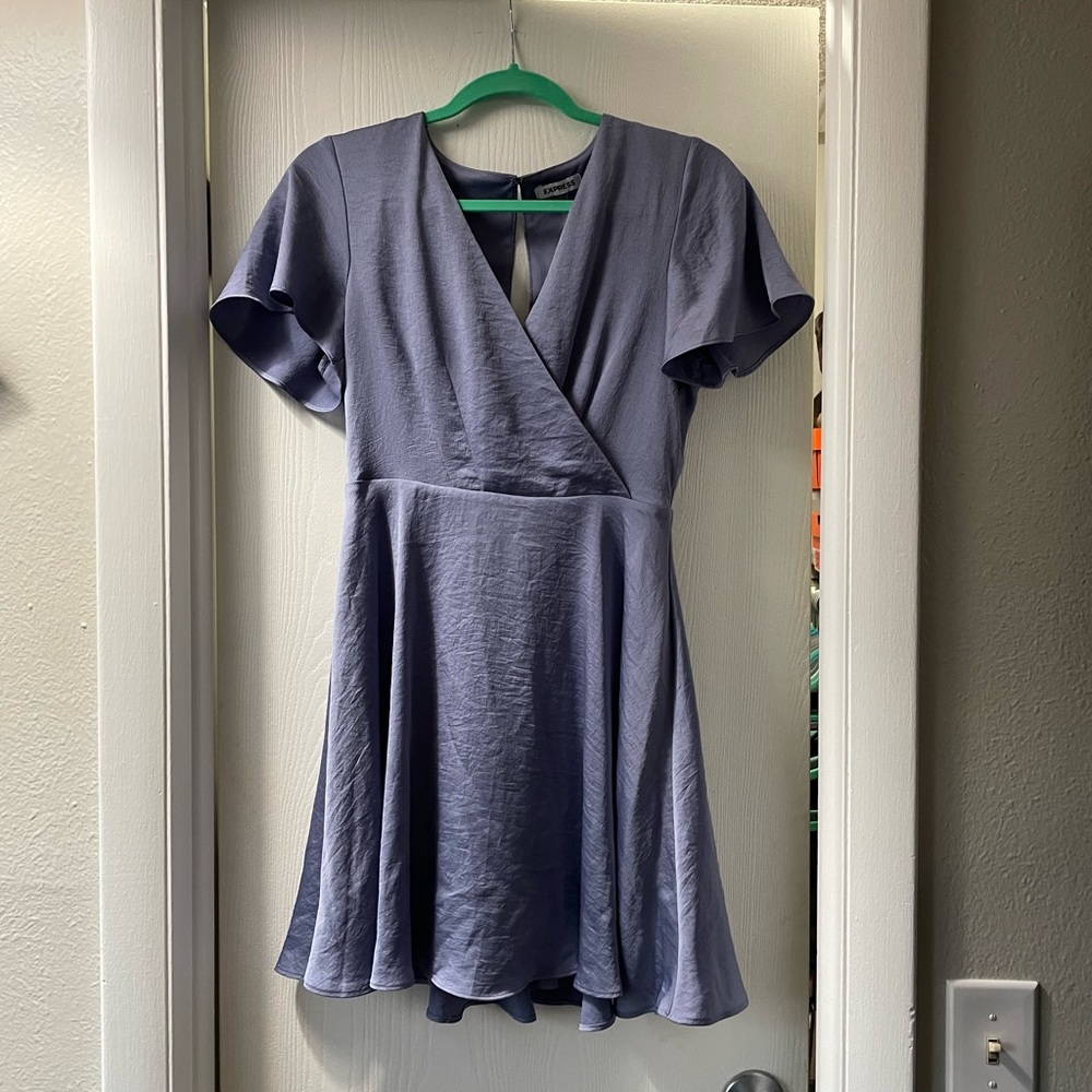 Blue short dress